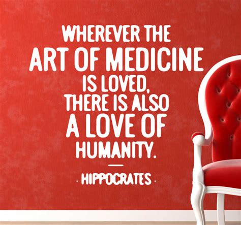 Hippocrates Quote Wall Sticker - TenStickers