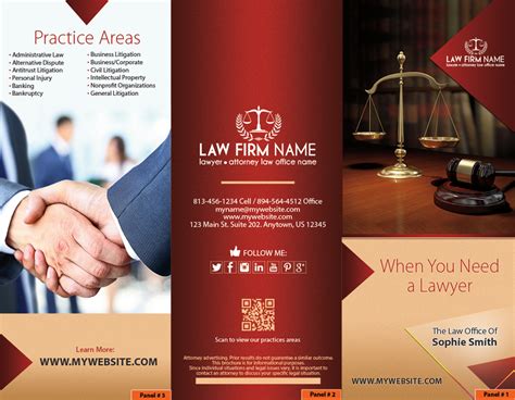 Lawyer Brochure Template 02 Law Firm Brochures