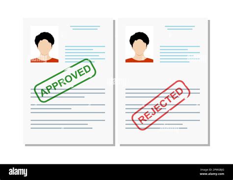 Approved And Rejected Stamps Clipart Vector Stock Vector Image Art