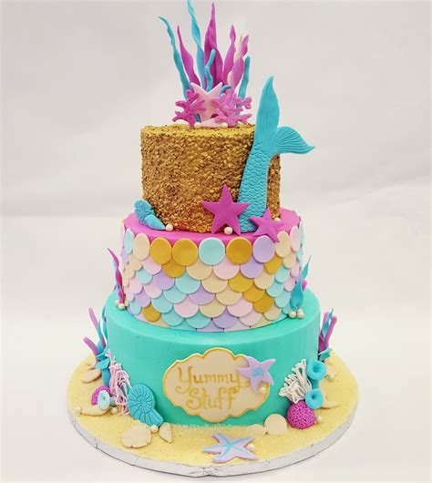 Pin by Pili Madrid on rainbow mermaid | Mermaid cakes, Cupcake birthday ...