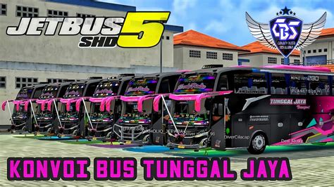 Konvoi Bus Tunggal Jaya Black Pink Jb Cbs City Bus Simulator Indonesia