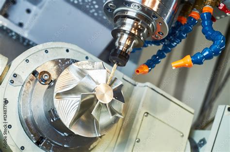 metal machining cutting process by milling cutter Stock-Foto | Adobe Stock