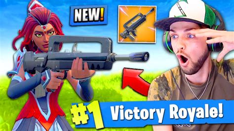 New Legendary Burst Rifle Gameplay In Fortnite Battle Royale Famas