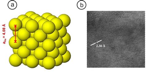 3 (a) FCC crystal structure of gold. Image taken from [31]. (b) A ...