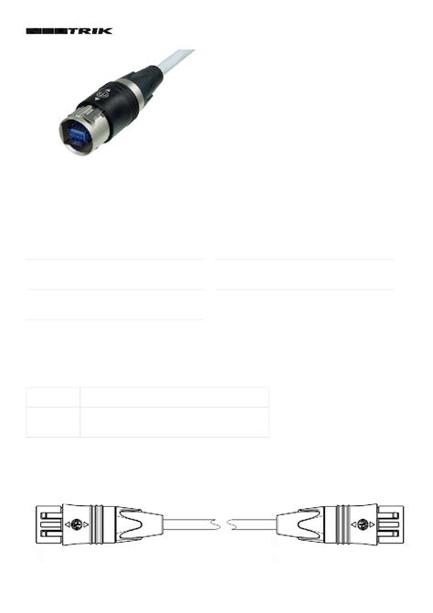 NKE6S Datasheet 1 4 Pages NEUTRIK The Preassembled EtherCON CAT6