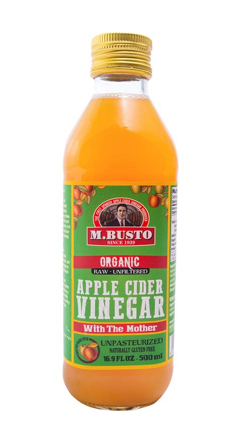 Buy M Busto Since 1939 Raw Organic Apple Cider Vinegar Non Gmo Unpasteurized Unfiltered