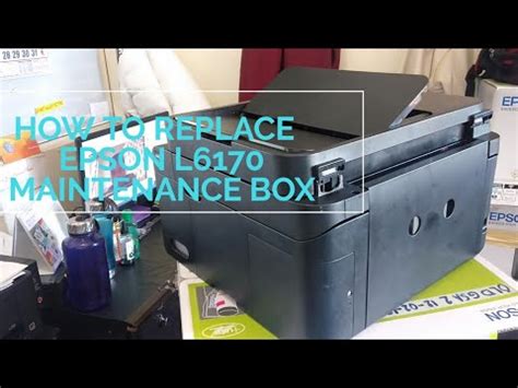 How To Replace Epson L Maintenance Box Youtube