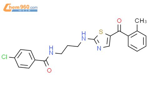 593268 43 0 Benzamide 4 Chloro N 3 5 2 Methylbenzoyl 2 Thiazolyl