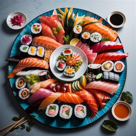 Premium AI Image | The japans famous food SUSHI