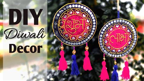 Diy Shubh Labh Wall Hanging For Diwali Diwali Decoration Ideas