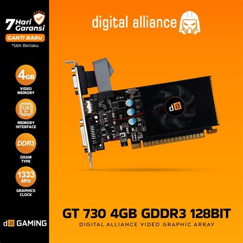 Da Digital Alliance Vga Gt Gt Gb Ddr Bit Shopee Malaysia