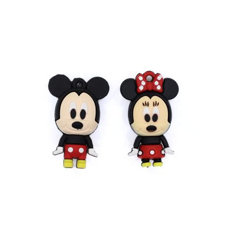 Pingente Emborrachado Minnie E Mickey 43mm Un