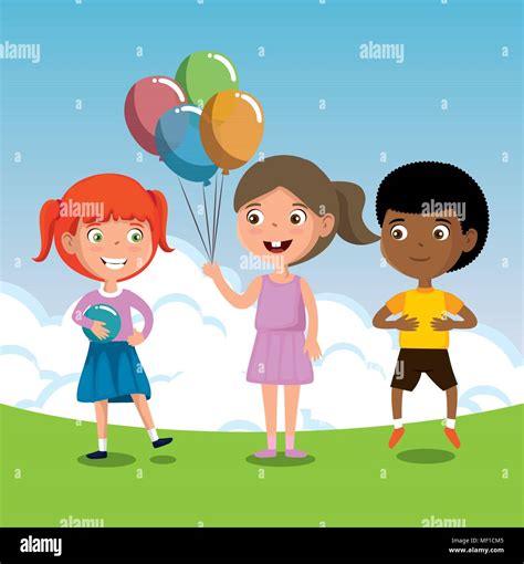 group of happy kids characters Stock Vector Image & Art - Alamy