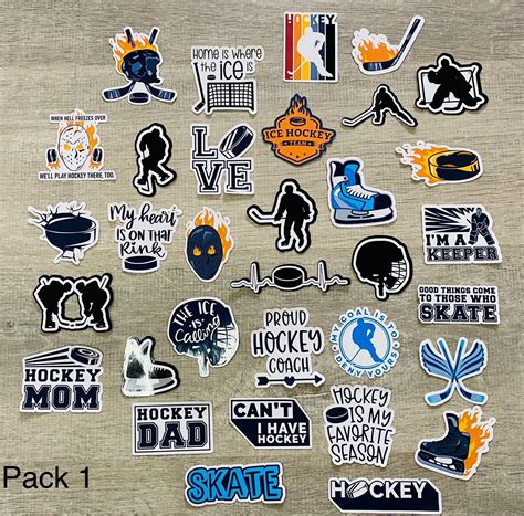 Ice Hockey Stickers - Etsy