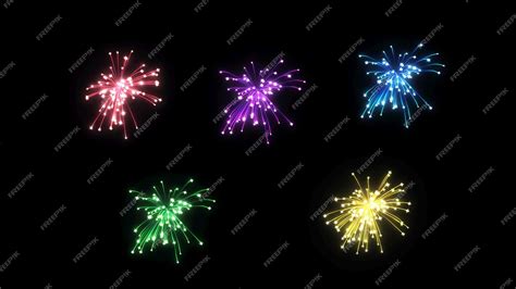 Premium Photo | Festival fireworks.firework bursting in various shapes