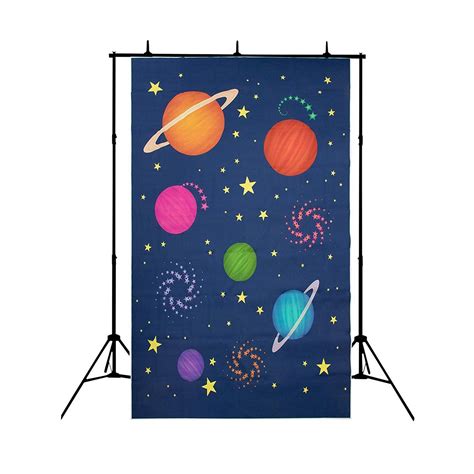 Outer Space Photo Booth Backdrop 5 X 7 Feet Astronaut Theme