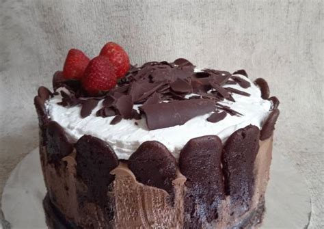 Resep Chocolate Charlotte Cake Oleh Devalesha Kitchen Cookpad