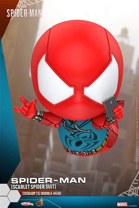 Hot Toys PS4 Marvel S Spiderman Scarlet Spider Suit Cosbaby MISB Hobbies Toys Toys Games