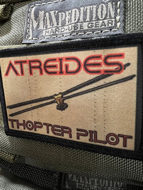 Dune Atreides Thopter Pilot Morale Patch Custom Velcro Morale Patches