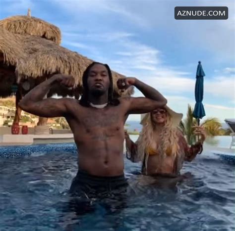 Cardi B Sexy In A Yellow String Bikini As She Continues Her Cabo San Lucas Getaway Aznude