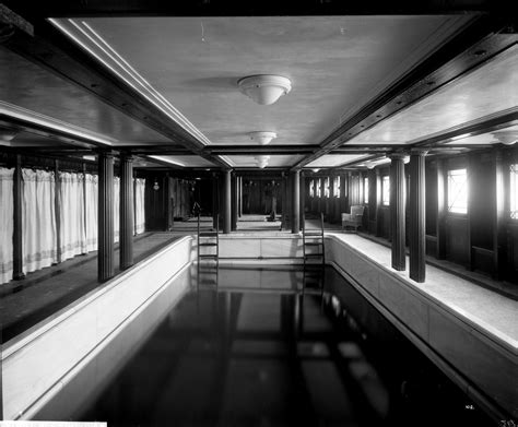 Interior of the passenger liner 'Aquitania' (1914) showing the First ...