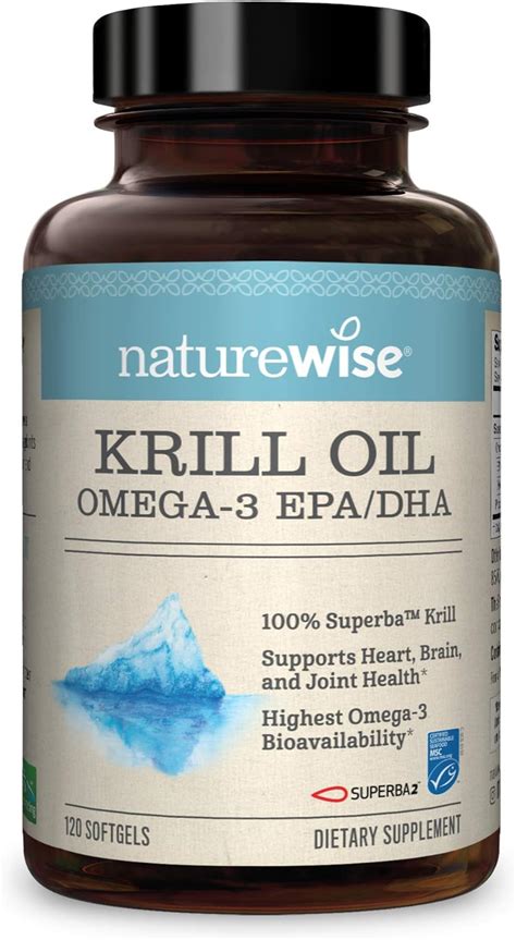 Naturewise Wild Caught Krill Oil Heart Health Supplement Mobility