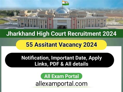 Jharkhand High Court Assistant Vacancy Posts Allexamportal