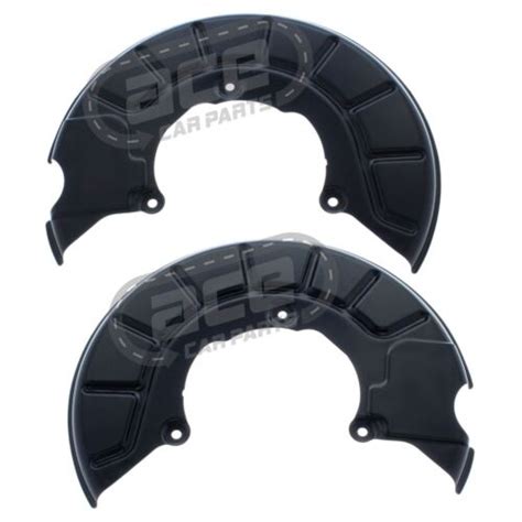 VW Golf Mk6 Hatchback 2009 2013 Front Brake Disc Dust Shields Covers