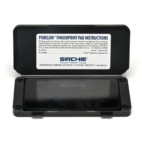 PORELON Fingerprint Pad Ink Pads Forensic Supplies Sirchie