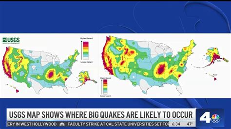 New USGS maps show likelihood of big quakes in California and U.S ...