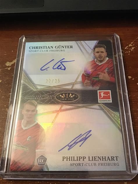 Philipp Lienhart Topps Tier One Auto Rc Auto Christian