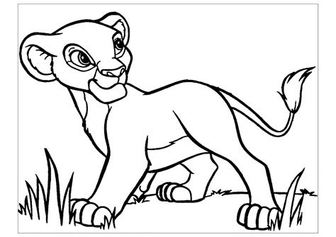 Disney Lion King Simba Coloring Pages