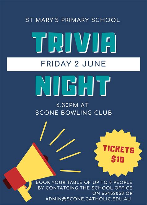 Trivia Night My School Event