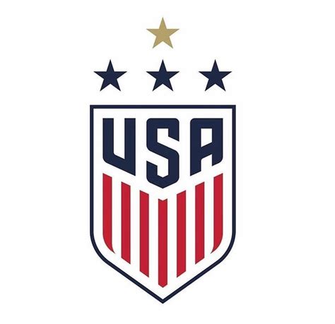 USA Soccer Logo with American Flag