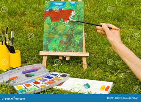 Malen, painting stock photo. Image of brush, format, painting - 37414708