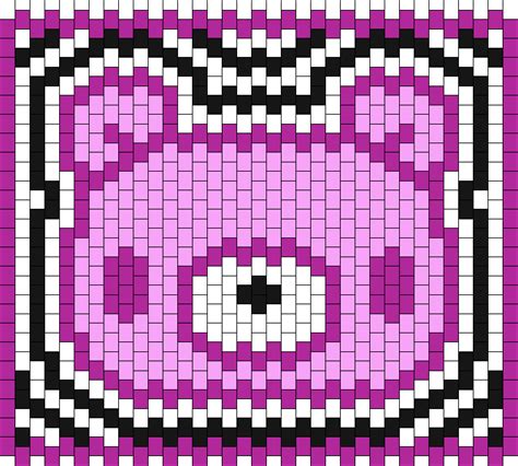 Gloomy Bear Bag 1 Pony Bead Patterns Characters Kandi Patterns For