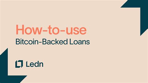 How To Use Bitcoin Backed Loans YouTube