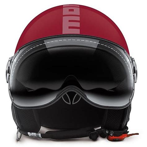 Casco Moto Jet Doppia Visiera Momo Design Fgtr Evo Rosso Lucido Decal Rosa Soft Vendita Online