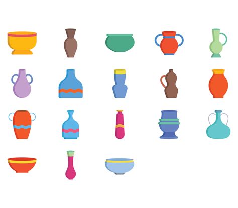 variety of water Pot illustration set 11666122 Vector Art at Vecteezy