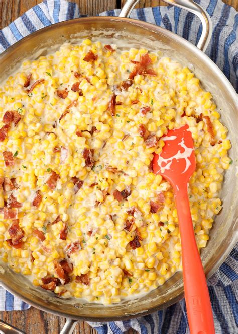 Creamed Corn With Bacon Vegetable Recipes