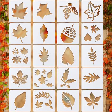 Thanksgiving Leaf Stencils