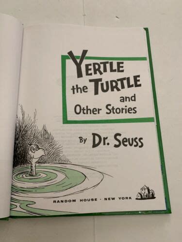 Yertle The Turtle And Other Stories By Dr Ubuy India