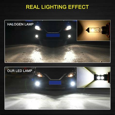 X Led Fog Driving Light Bulbs H H H Fog Light K White High