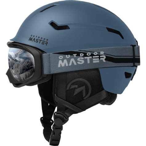 OutdoorMaster Ski Helmet Set,Snowboard Helmet with Goggles for Adults ...