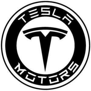 Tesla Motors B W Round Elon Sticker Pro Sport Stickers