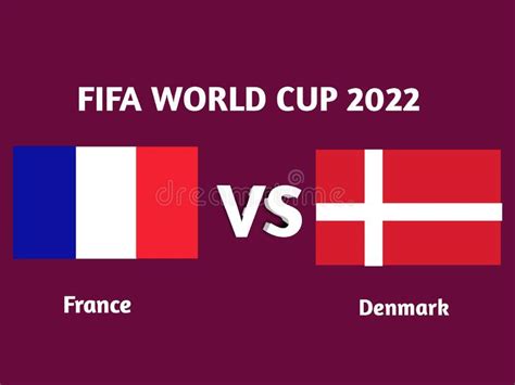 France Vs Denmark Fifa World Cup Stock Photo Image Of Document