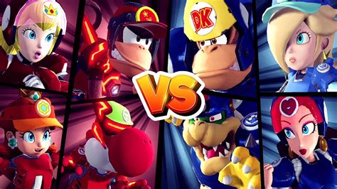 Mario Strikers Battle League Peach Diddy Vs Rosalina Donkey