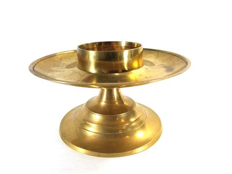 Hand Made Solid Brass Candle Holder Property Room