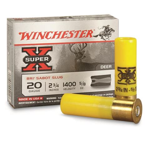 Winchester Super X Shotgun Slug Ammunitions Sporteque