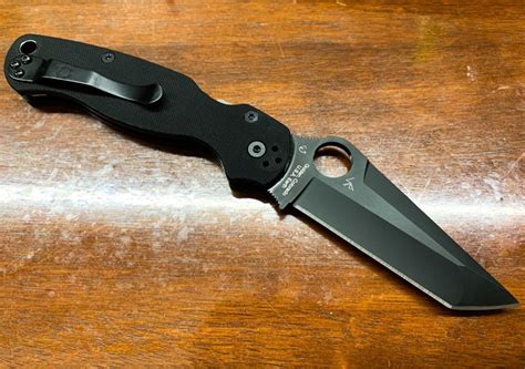 Spyderco Paramilitary 2 Tanto BladeHQ Special Edition, Sports Equipment ...